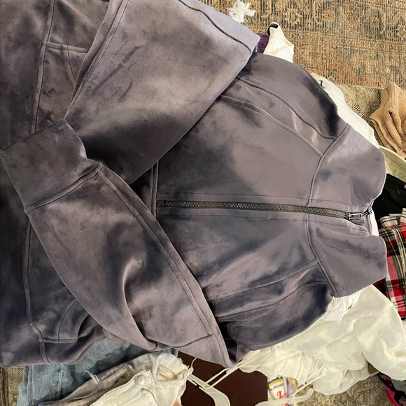 lululemon athletica purple/grey  Half-Zip Sweatshirt. New condition. M/L - Picture 6 of 11